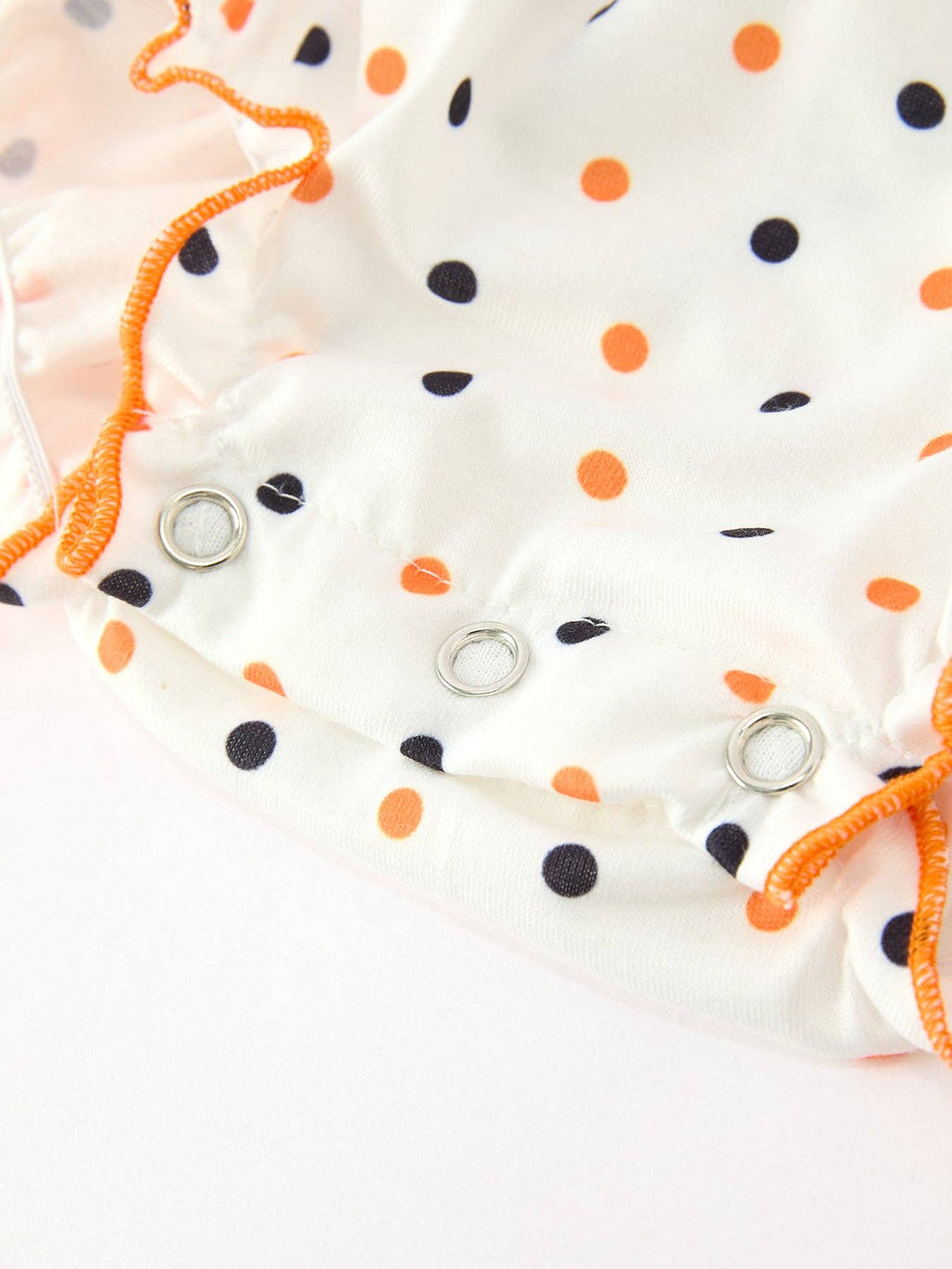 Polka Dot Pumpkin Romper