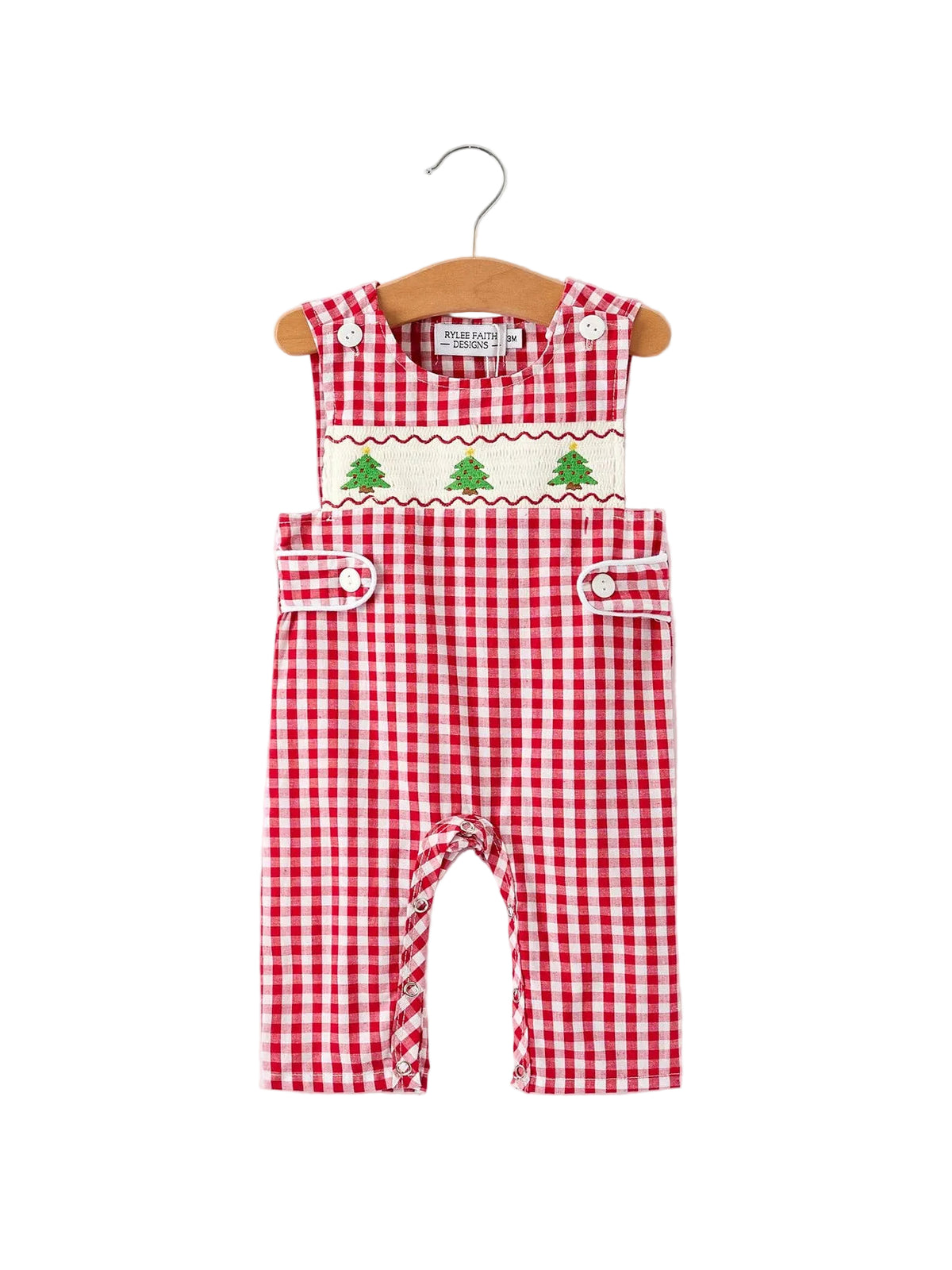 Holly Jolly Gingham Romper