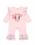 Pink Prairie Calf Romper