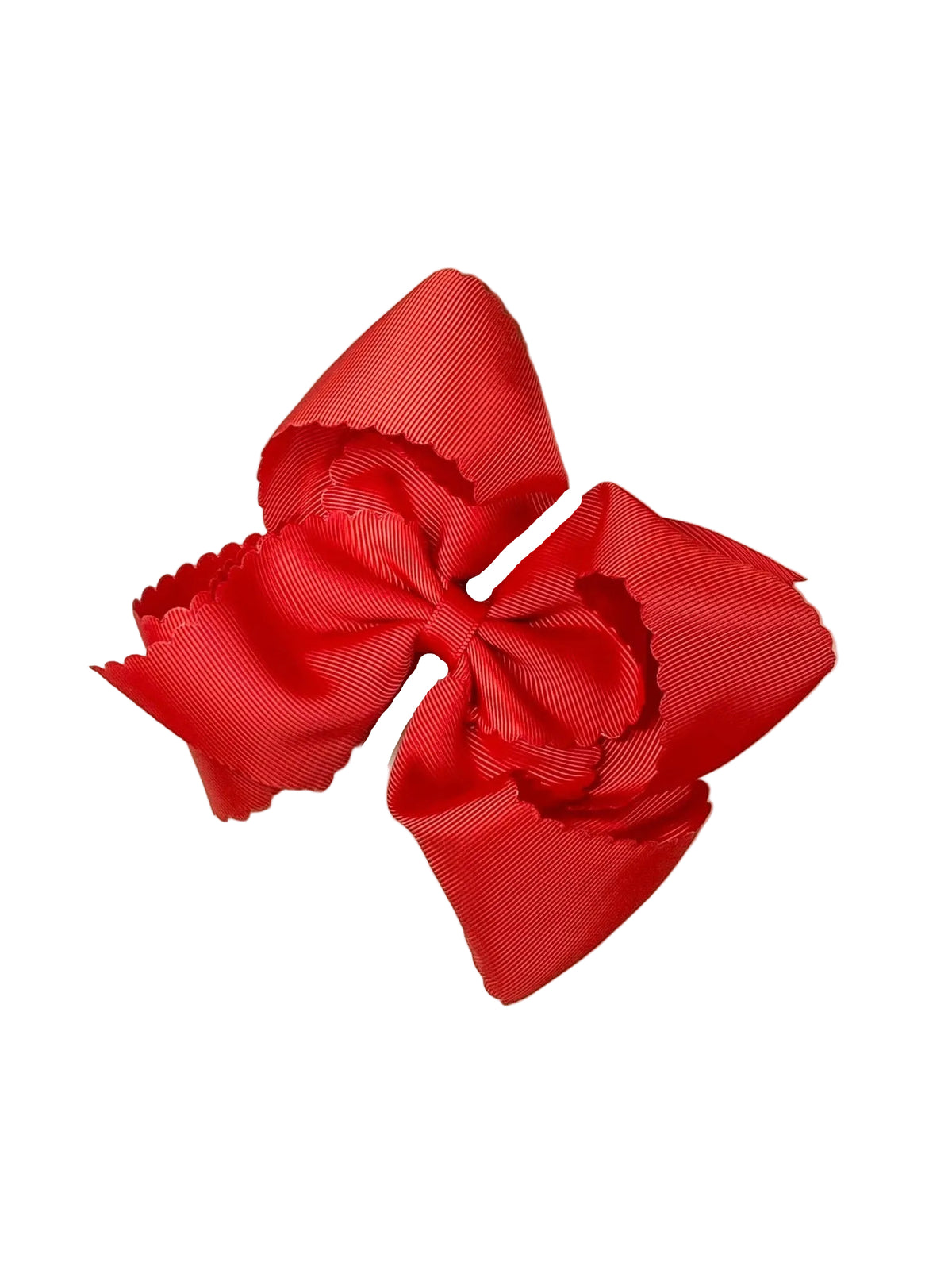 5.5" Oversize Scalloped Hair Bow | Clip or Headband