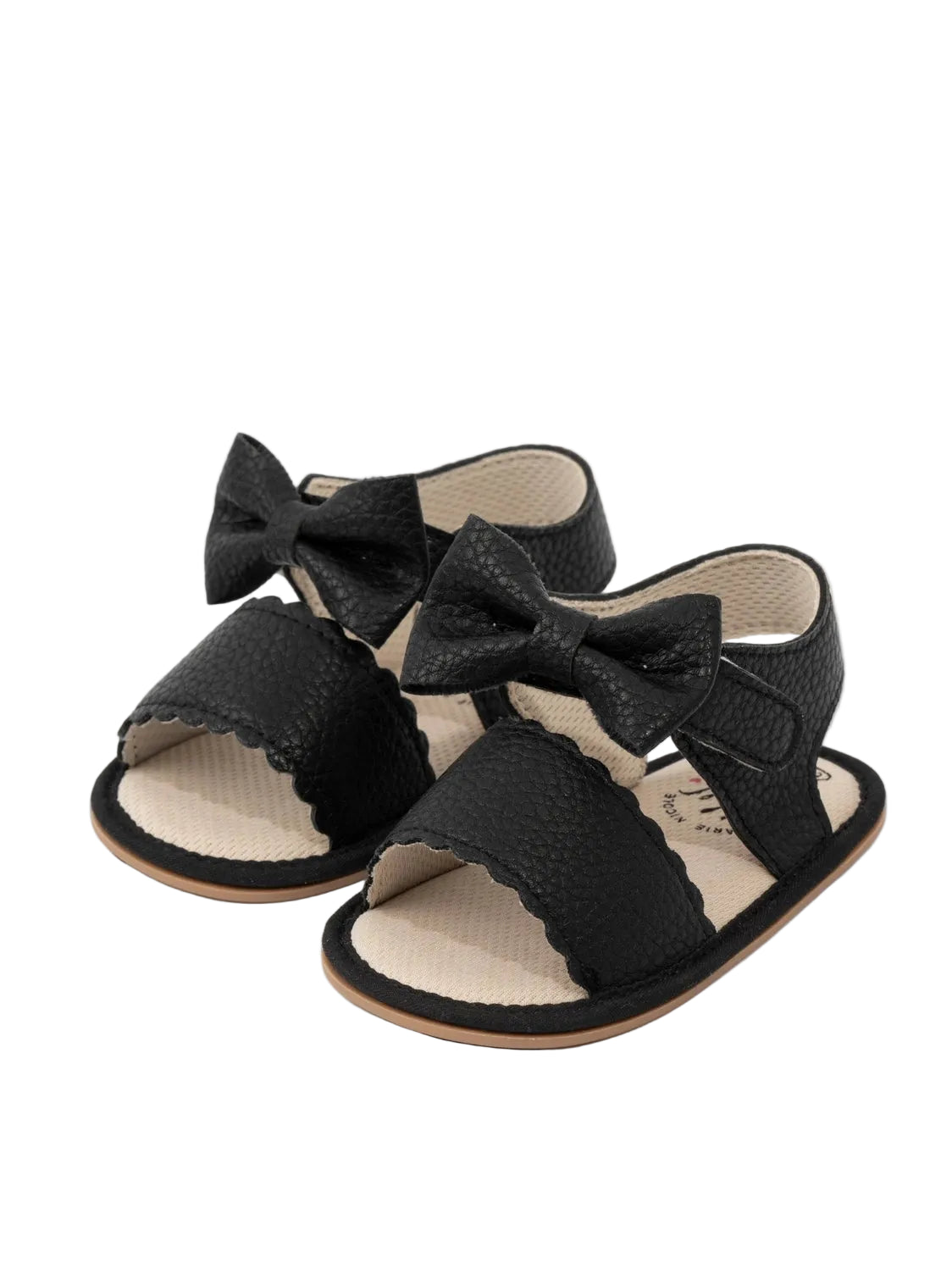 Scalloped Bow Sandals