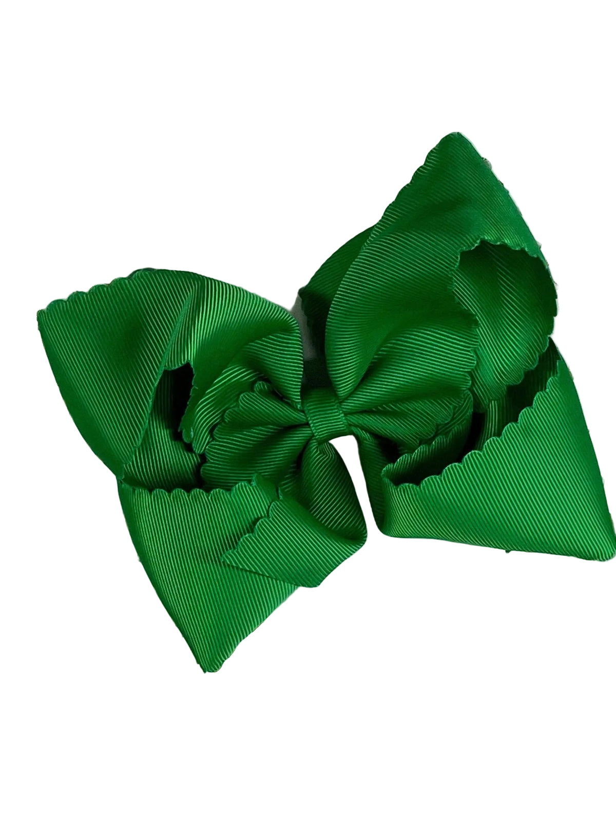 5.5" Oversize Scalloped Hair Bow | Clip or Headband