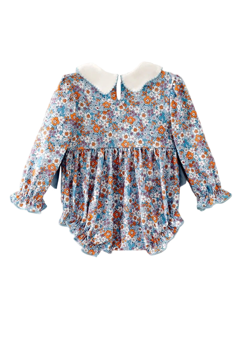 Blue Harvest Smocked Bubble