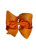 5.5" Oversize Scalloped Hair Bow | Clip or Headband