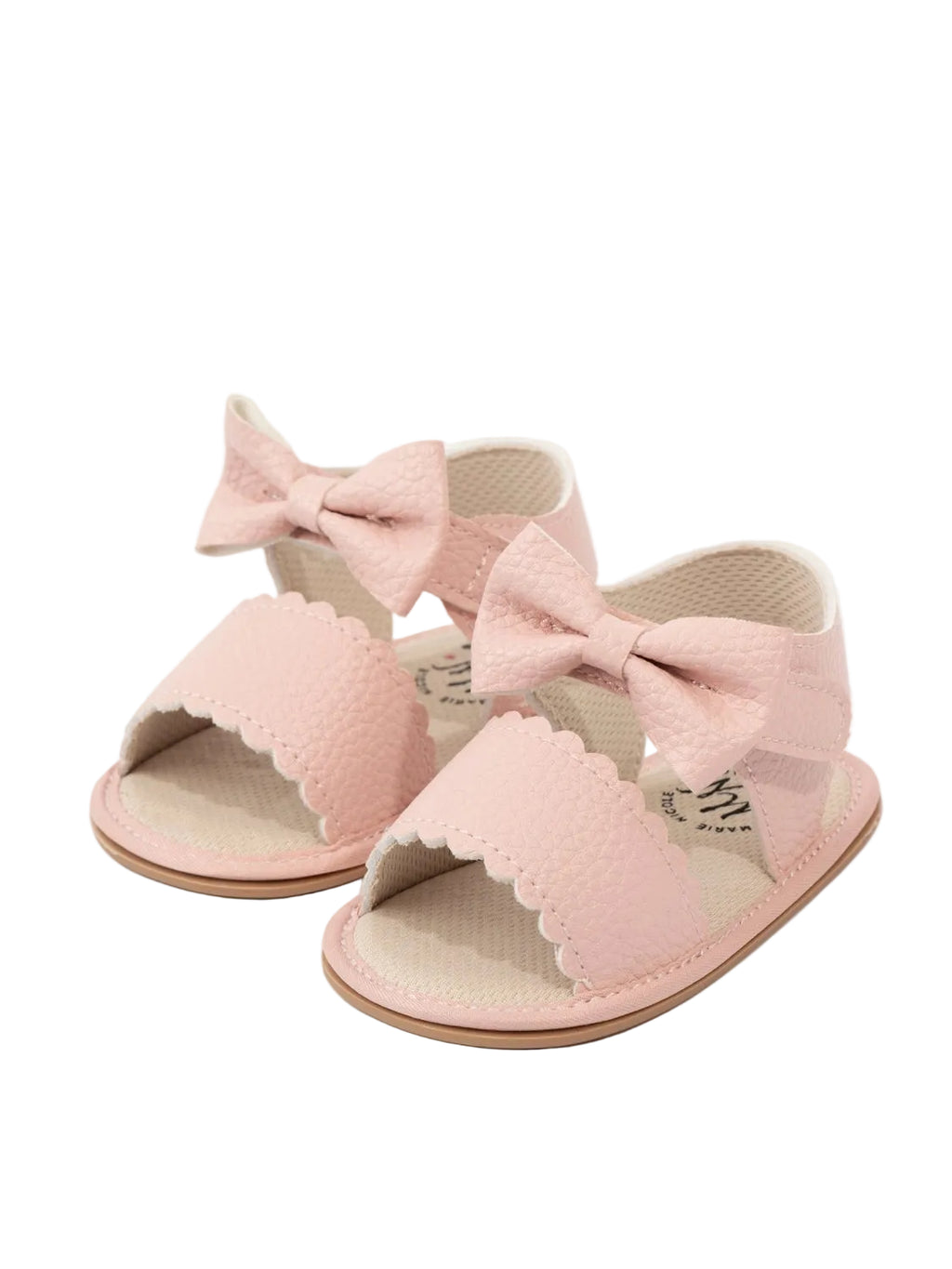 Scalloped Bow Sandals