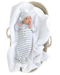 Little Dreamer Gown & Hat Set - Classic Stripe